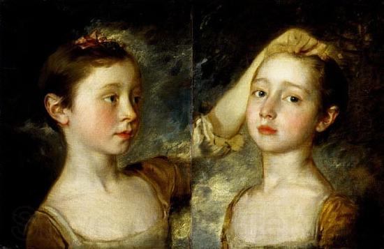 Thomas Gainsborough Mary and Margaret Gainsborough, the artist's daughters Germany oil painting art